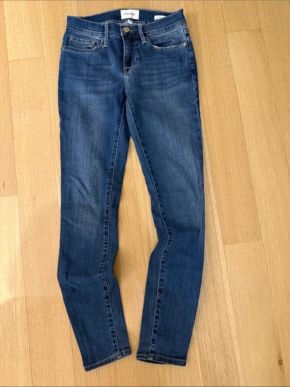 Frame Denim Women's Le Skinny de Jeanne Dark Blue Skinny Jeans
